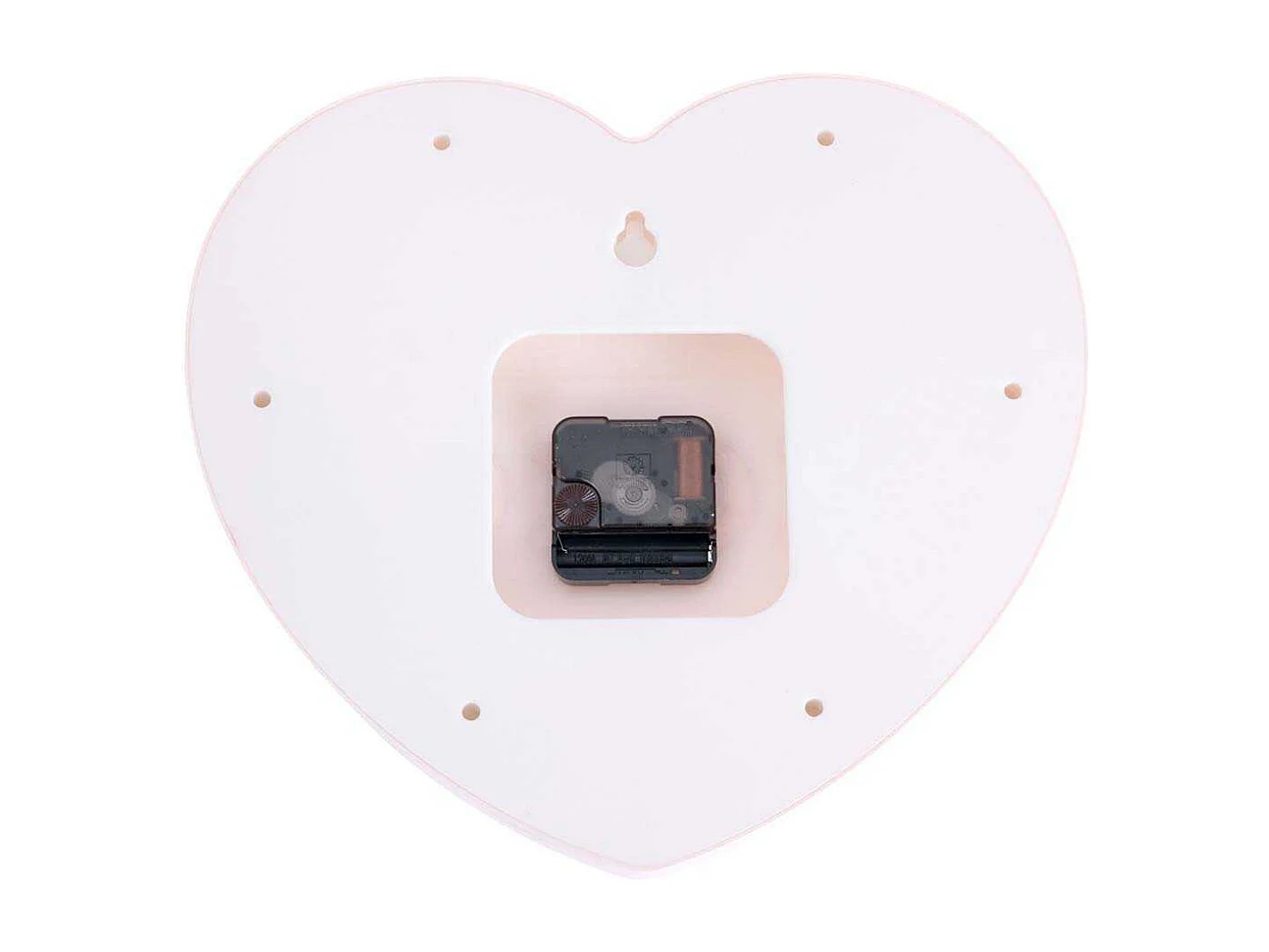 Wandklok Heart Candy - Zachtroze