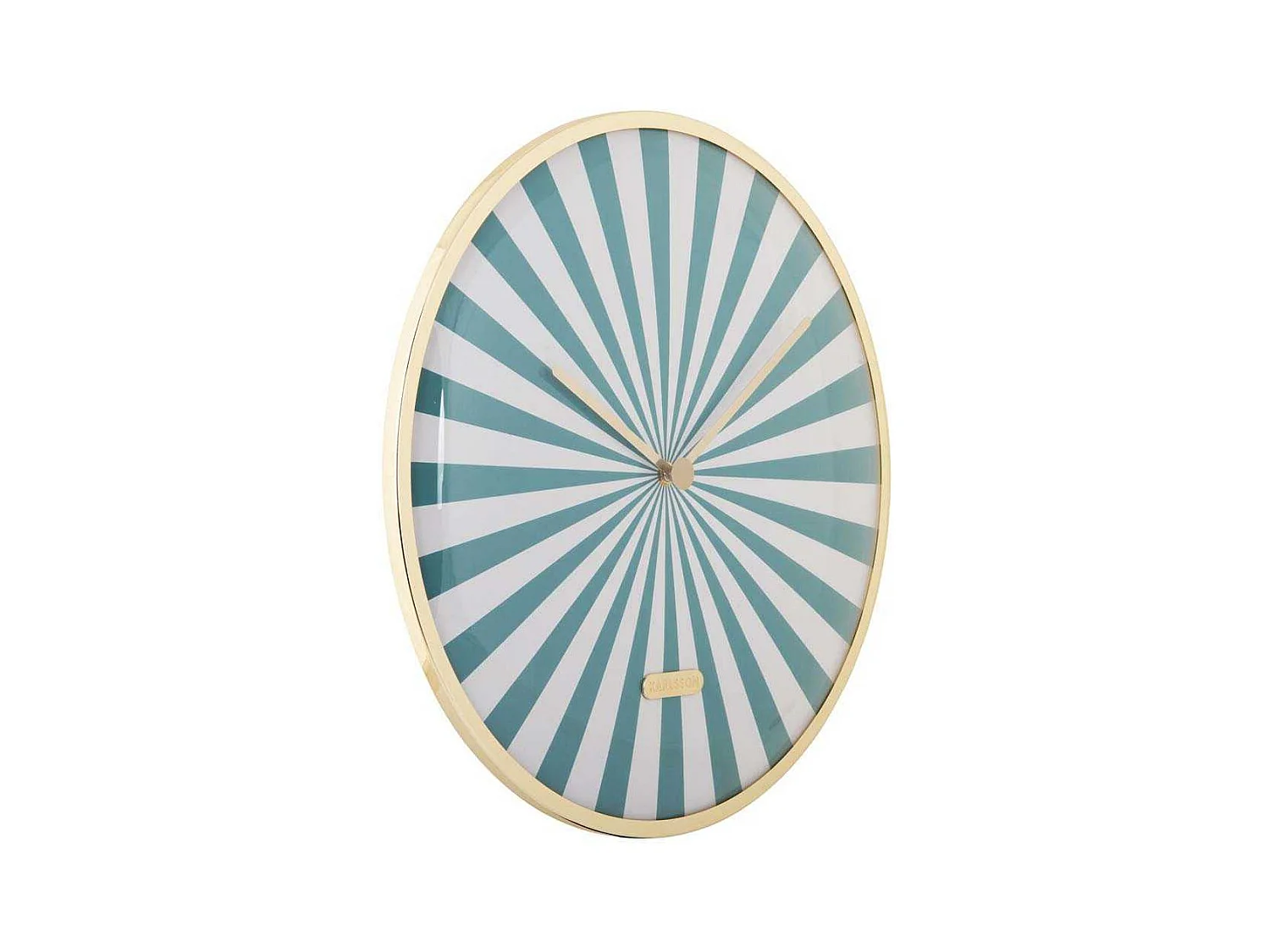 Horloge en métal Candy Swirl Dome