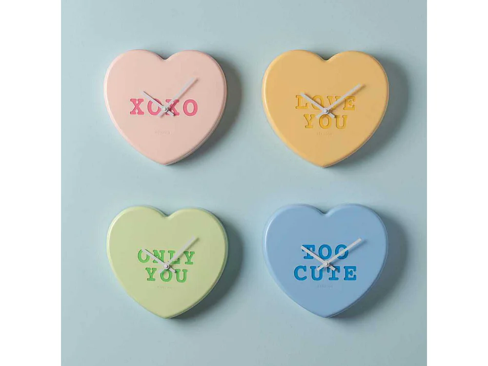 Horloge à message Heart Candy