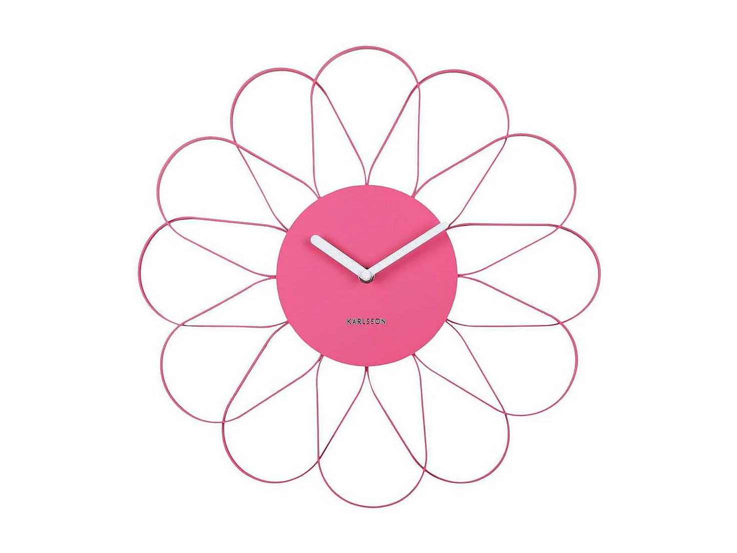 Wandklok Arkis - Helderroze- Ø40cm