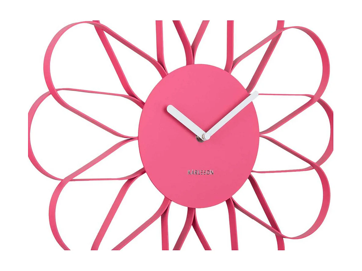 Wandklok Arkis - Helderroze- Ø40cm