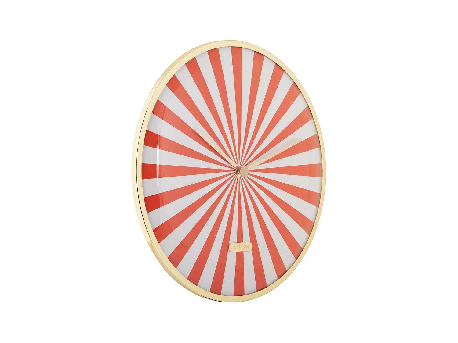 Horloge en métal Candy Swirl Dome