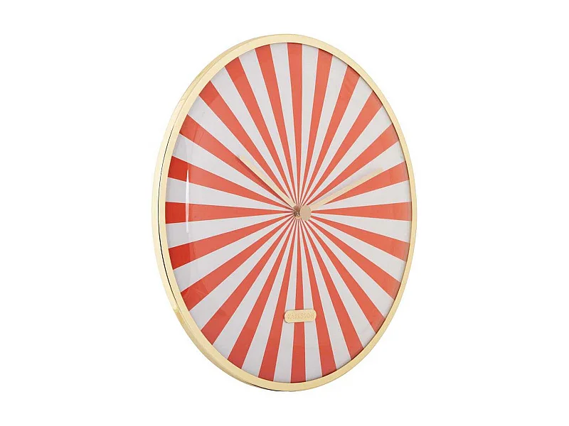 Horloge en métal Candy Swirl Dome