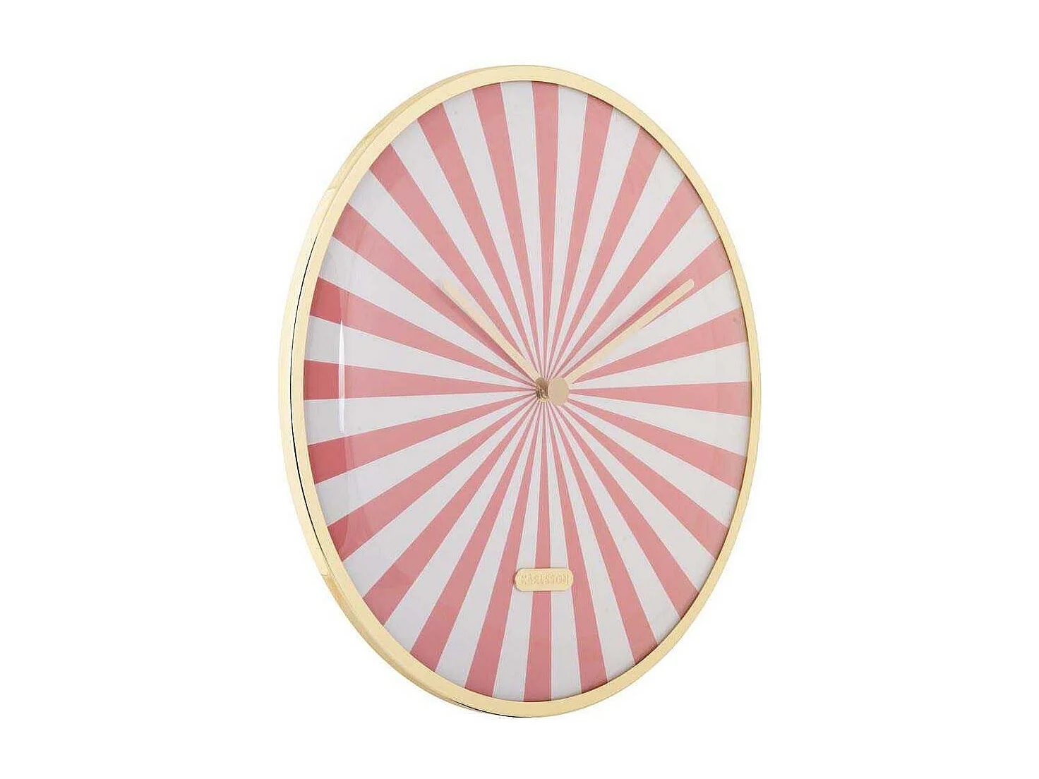 Horloge en métal Candy Swirl Dome