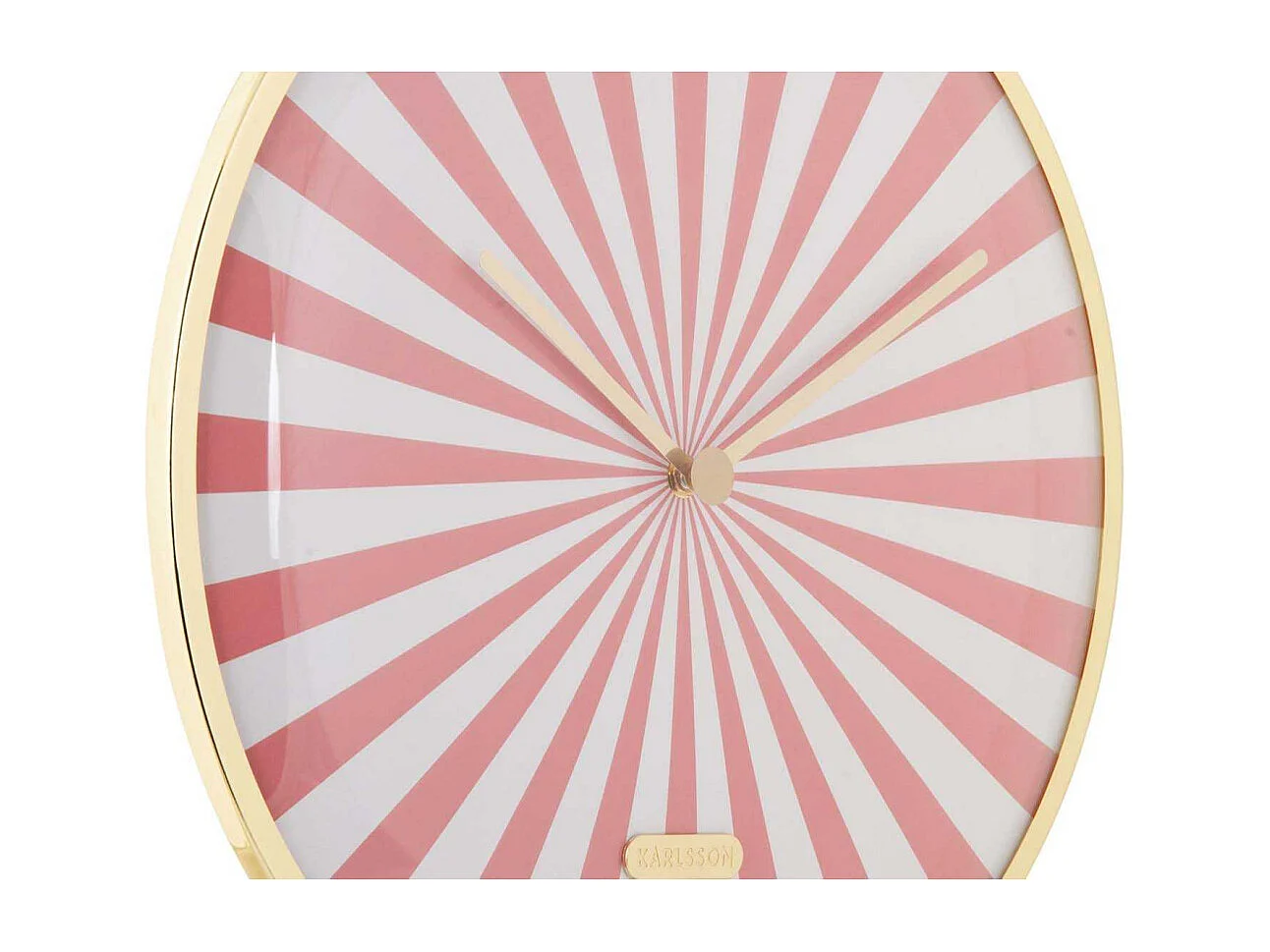 Horloge en métal Candy Swirl Dome