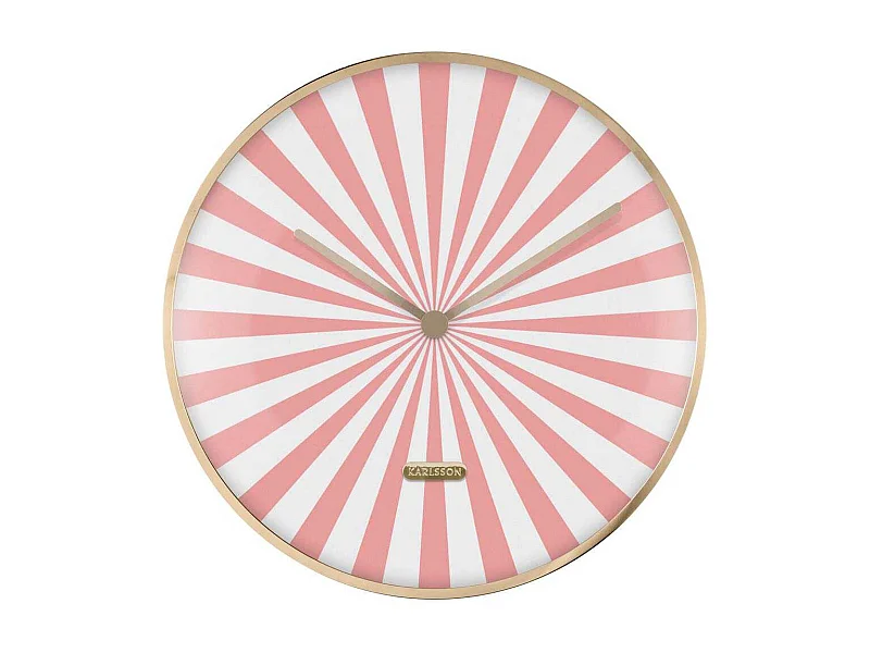 Horloge en métal Candy Swirl Dome