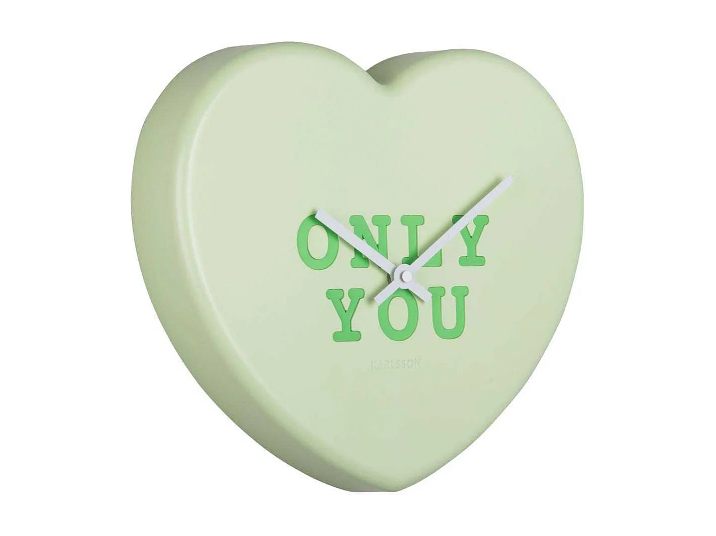 Wandklok Heart Candy - Zachtgroen