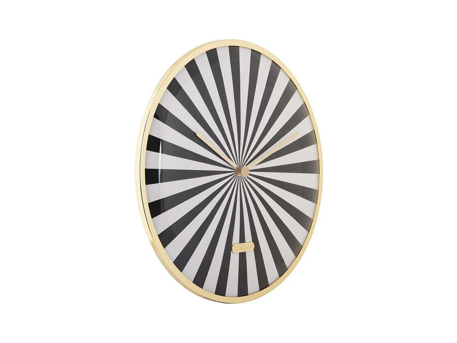 Horloge en métal Candy Swirl Dome