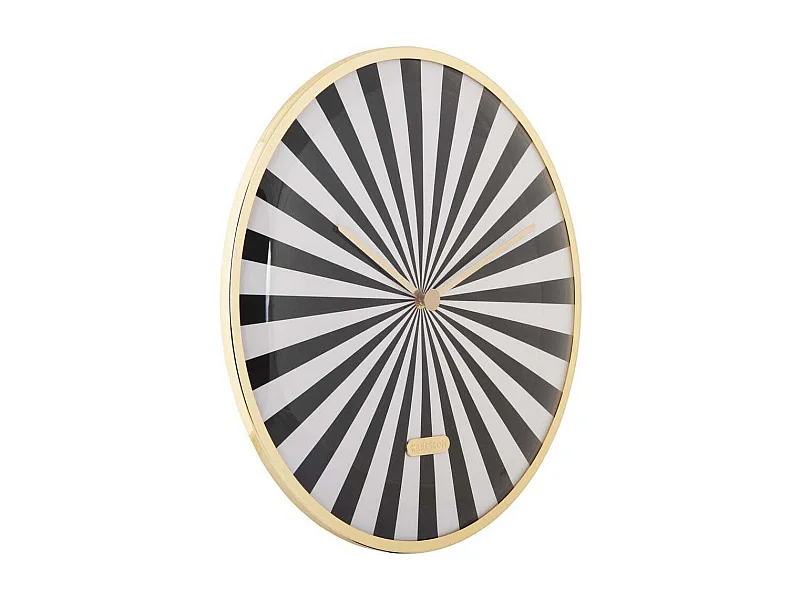 Horloge en métal Candy Swirl Dome