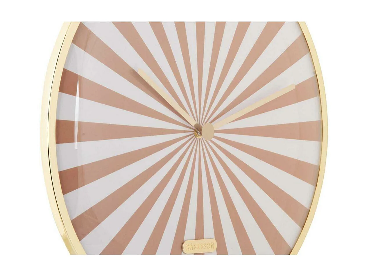 Horloge en métal Candy Swirl Dome