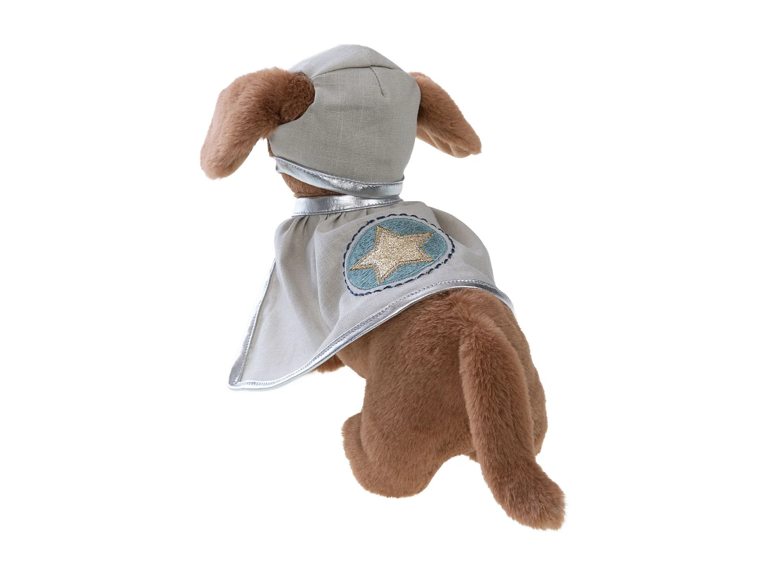 Peluche perro astronauta marrón Miles 19x32x18 cm