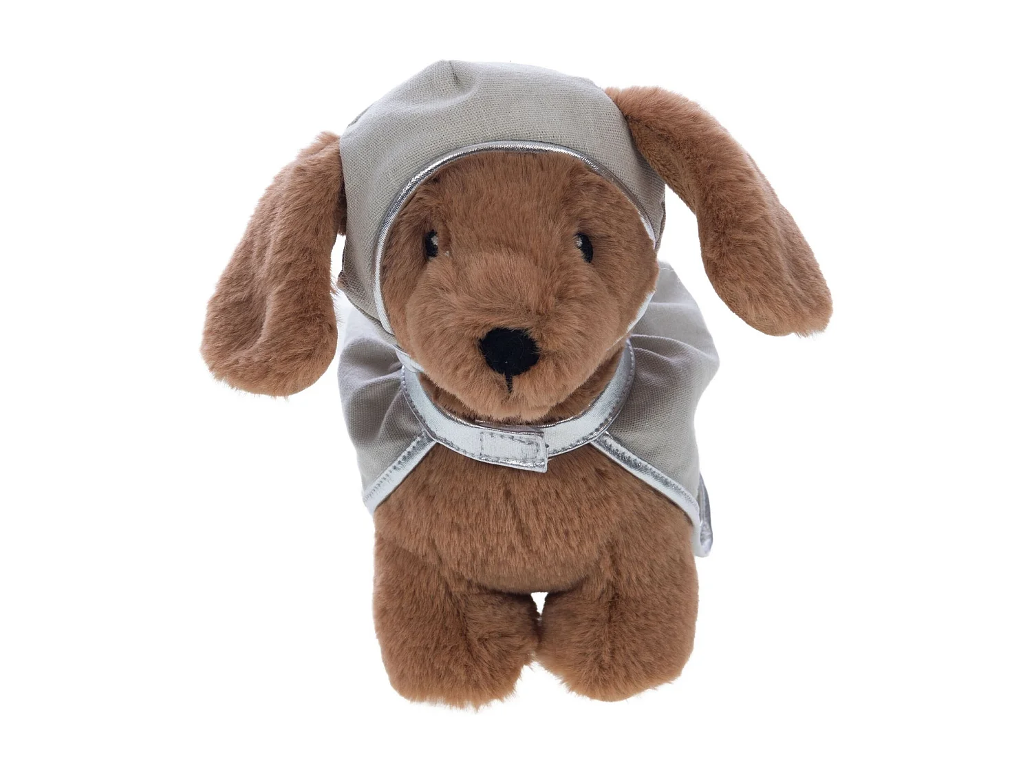 Peluche chien astronaute marron Miles 19x32x18 cm