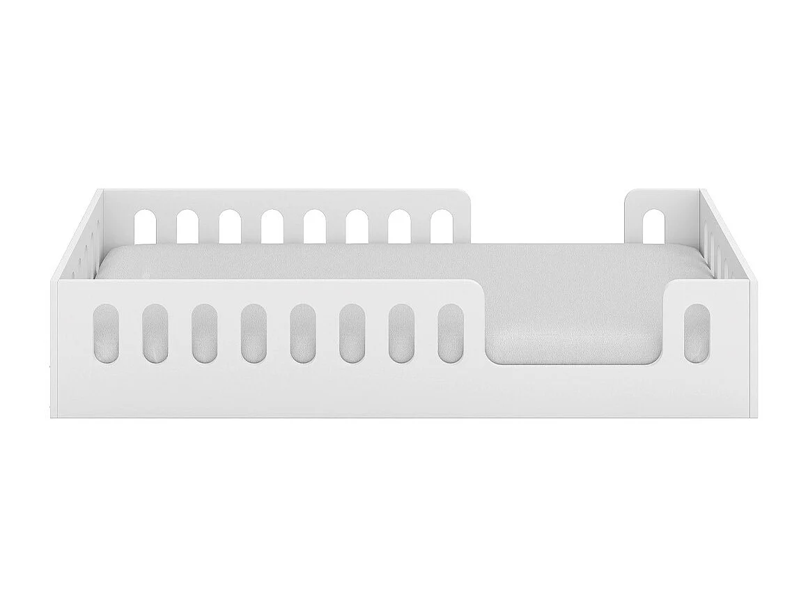 Lit au sol 80x180 sommier inclus Timothée Blanc