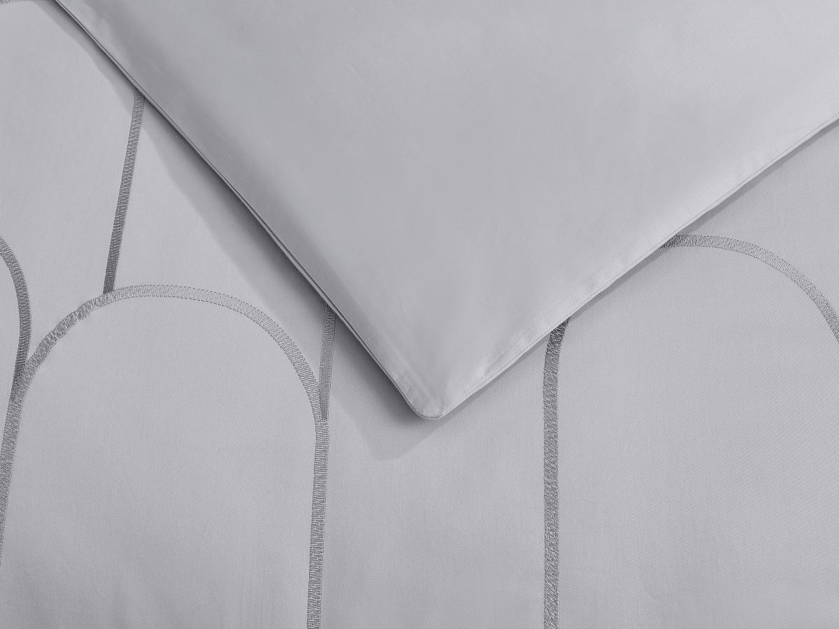 Satinbettwäsche bestickt - 100 % Baumwolle - 120 Fäden/cm² - Bettdeckenbezu günstig online kaufen