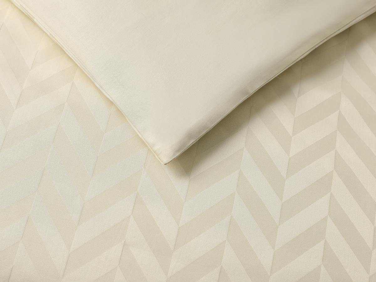 Satinbettwäsche mit Jacquard-Streifen - 100 % Baumwolle - 120 Fäden/cm² - B günstig online kaufen