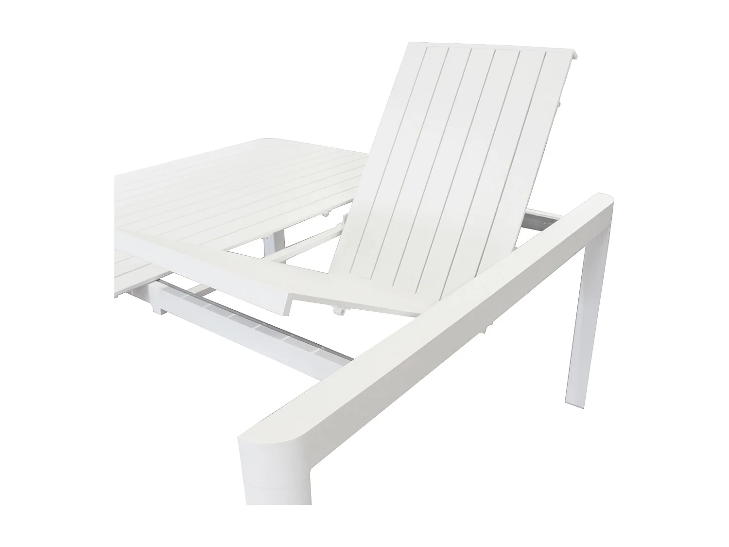 MilaniHome.it - tavolo da giardino in alluminio allungabile 100/150 x 150 cm di design per esterno giardino cm 100/150 x 150 x 75 hdi coloreBianco