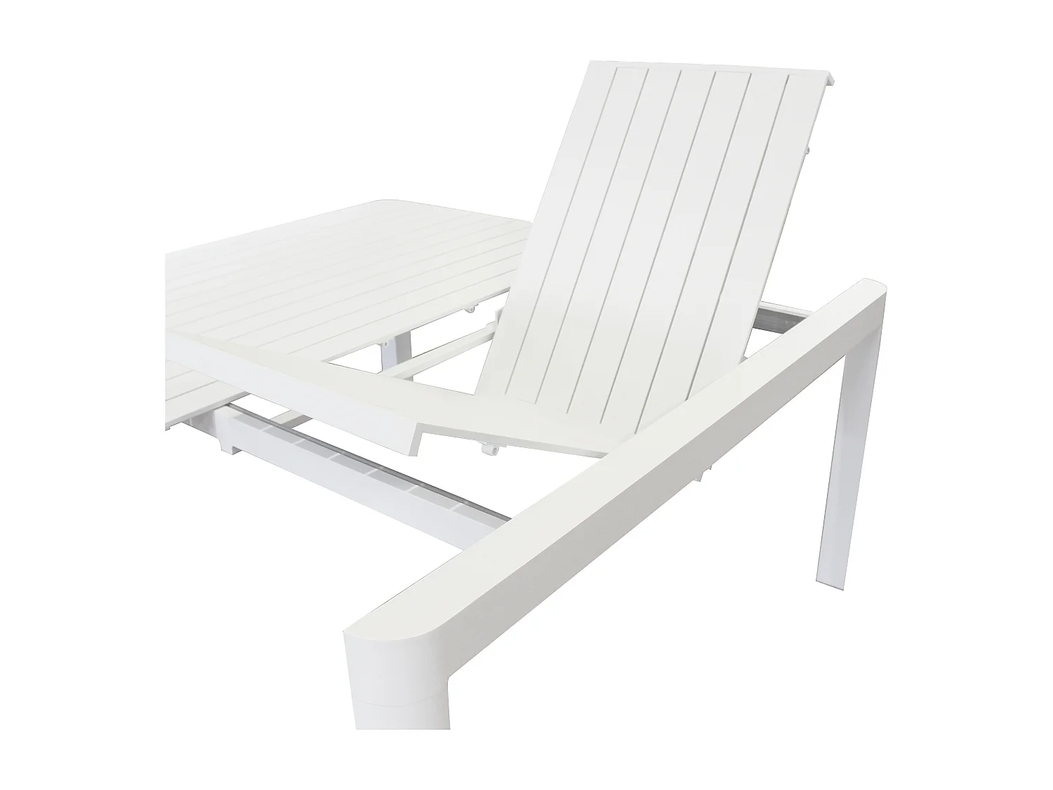 MilaniHome.it - tavolo da giardino in alluminio allungabile 100/150 x 150 cm di design per esterno giardino cm 100/150 x 150 x 75 hdi coloreBianco