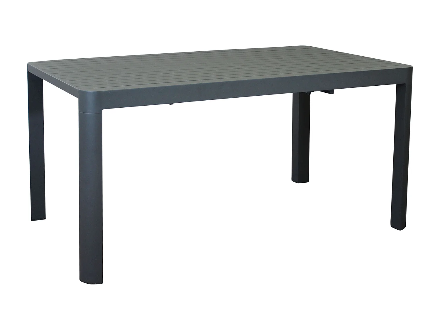 MilaniHome.it - tavolo da giardino in alluminio allungabile 100/150 x 150 cm di design per esterno giardino cm 100/150 x 150 x 75 hdi coloreAntracite