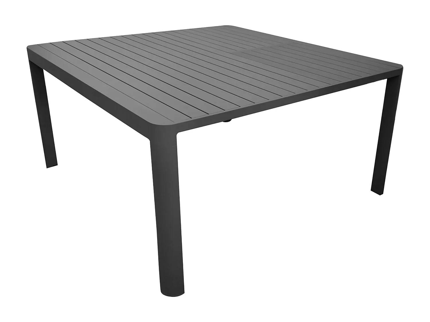 MilaniHome.it - tavolo da giardino in alluminio allungabile 100/150 x 150 cm di design per esterno giardino cm 100/150 x 150 x 75 hdi coloreAntracite