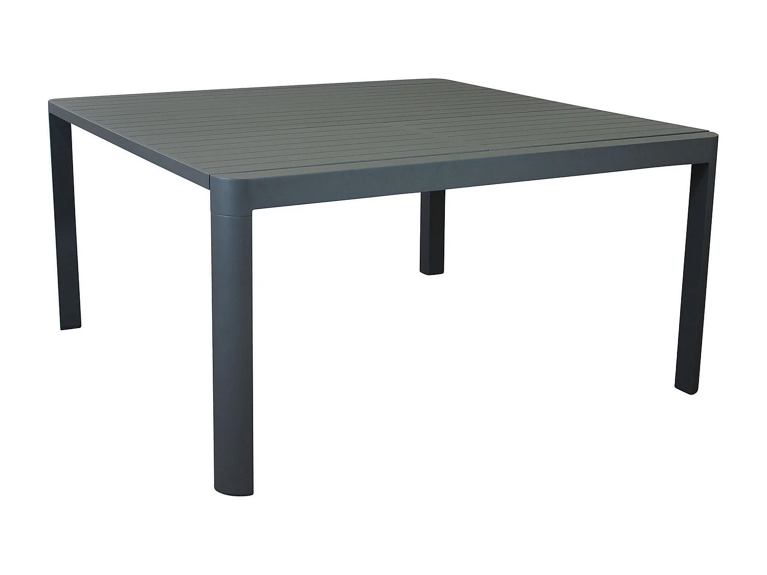 MilaniHome.it - tavolo da giardino in alluminio allungabile 100/150 x 150 cm di design per esterno giardino cm 100/150 x 150 x 75 hdi coloreAntracite