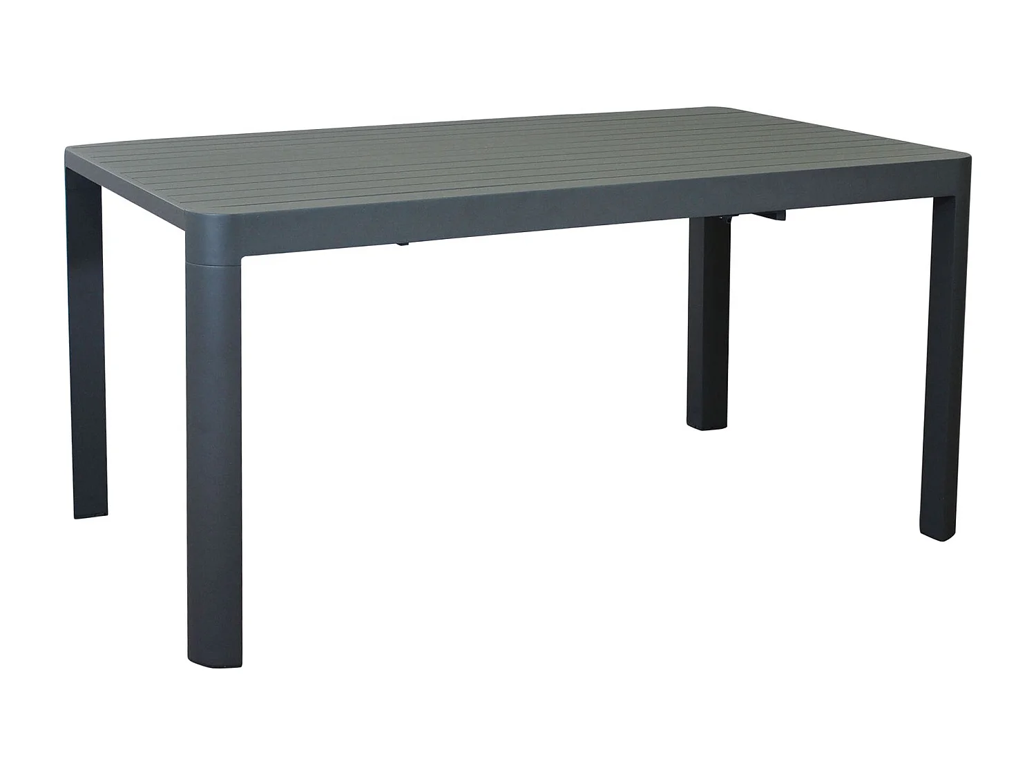 MilaniHome.it - tavolo da giardino in alluminio allungabile 100/150 x 150 cm di design per esterno giardino cm 100/150 x 150 x 75 hdi coloreAntracite