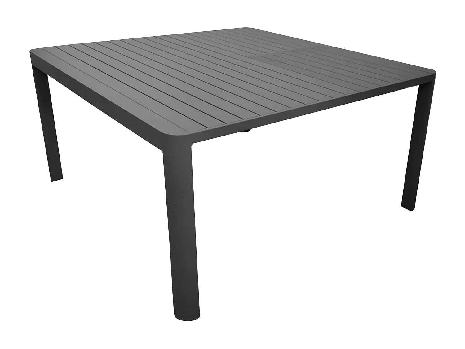 MilaniHome.it - tavolo da giardino in alluminio allungabile 100/150 x 150 cm di design per esterno giardino cm 100/150 x 150 x 75 hdi coloreAntracite