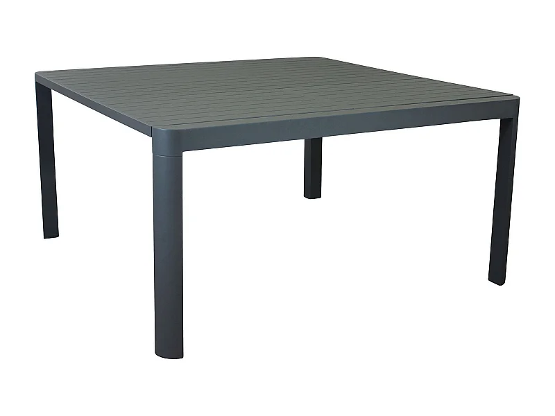 MilaniHome.it - tavolo da giardino in alluminio allungabile 100/150 x 150 cm di design per esterno giardino cm 100/150 x 150 x 75 hdi coloreAntracite
