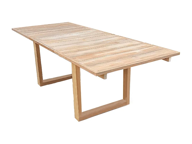 MilaniHome.it - tavolo in teak allungabile 180/260 x 100 di design moderno per giardino cm 180/260 x 100 x 75 hdi coloreMarrone