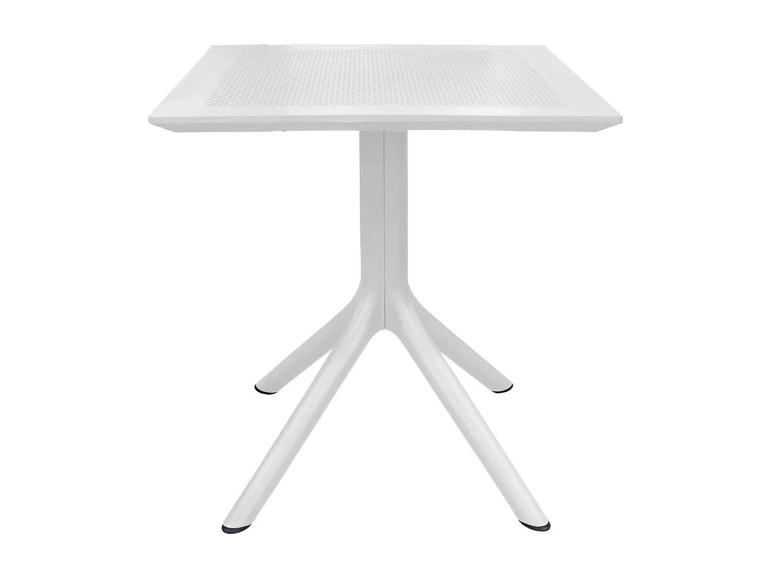 MilaniHome.it - tavolo da giardino in polipropilene di design moderno industrial cm 70 x 70 x 75 hdi coloreBianco