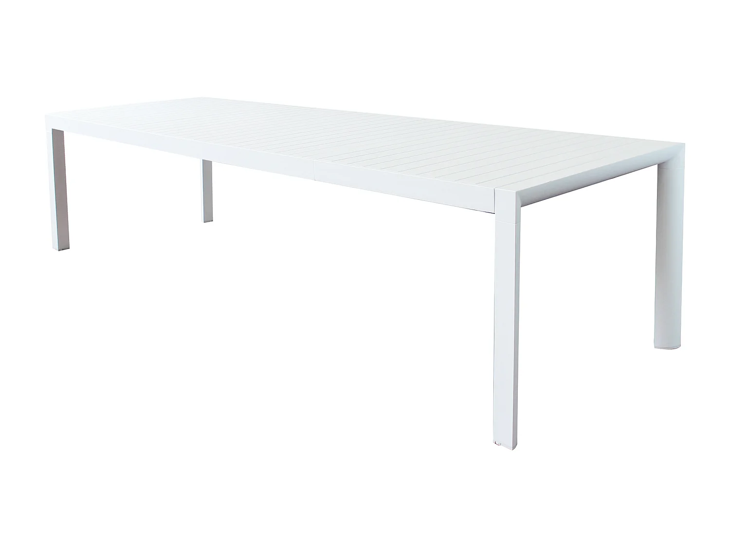 MilaniHome.it - Tavolo Da Giardino Allungabile In Alluminio antiruggine 225/300x100di coloreBianco