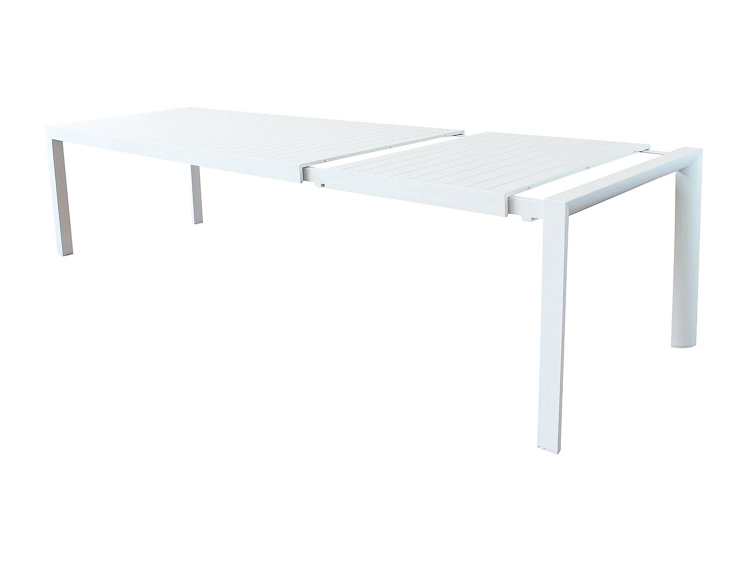 MilaniHome.it - Tavolo Da Giardino Allungabile In Alluminio antiruggine 225/300x100di coloreBianco