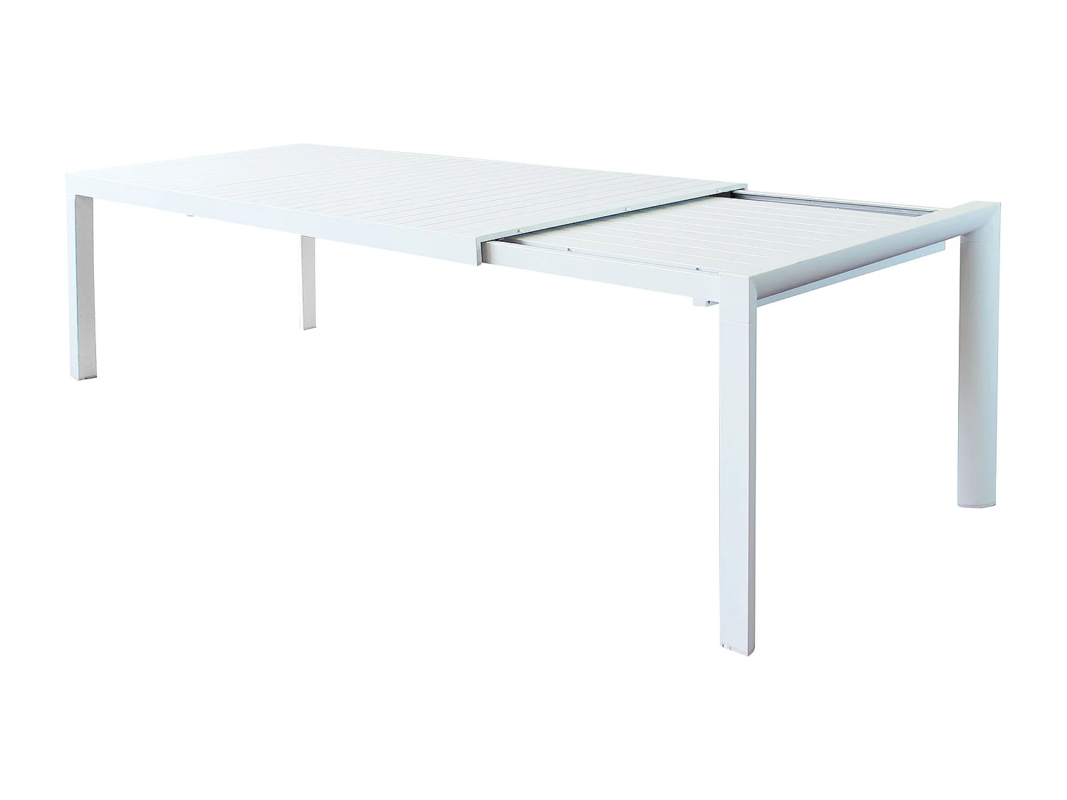 MilaniHome.it - Tavolo Da Giardino Allungabile In Alluminio antiruggine 225/300x100di coloreBianco