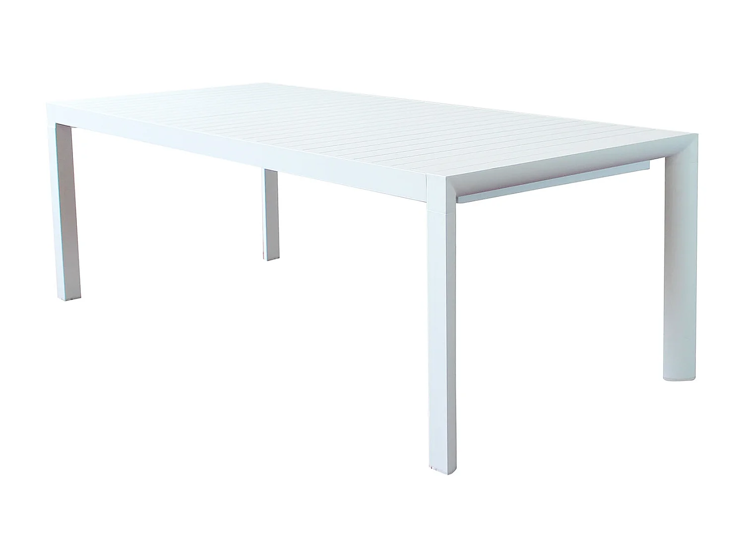 MilaniHome.it - Tavolo Da Giardino Allungabile In Alluminio antiruggine 225/300x100di coloreBianco