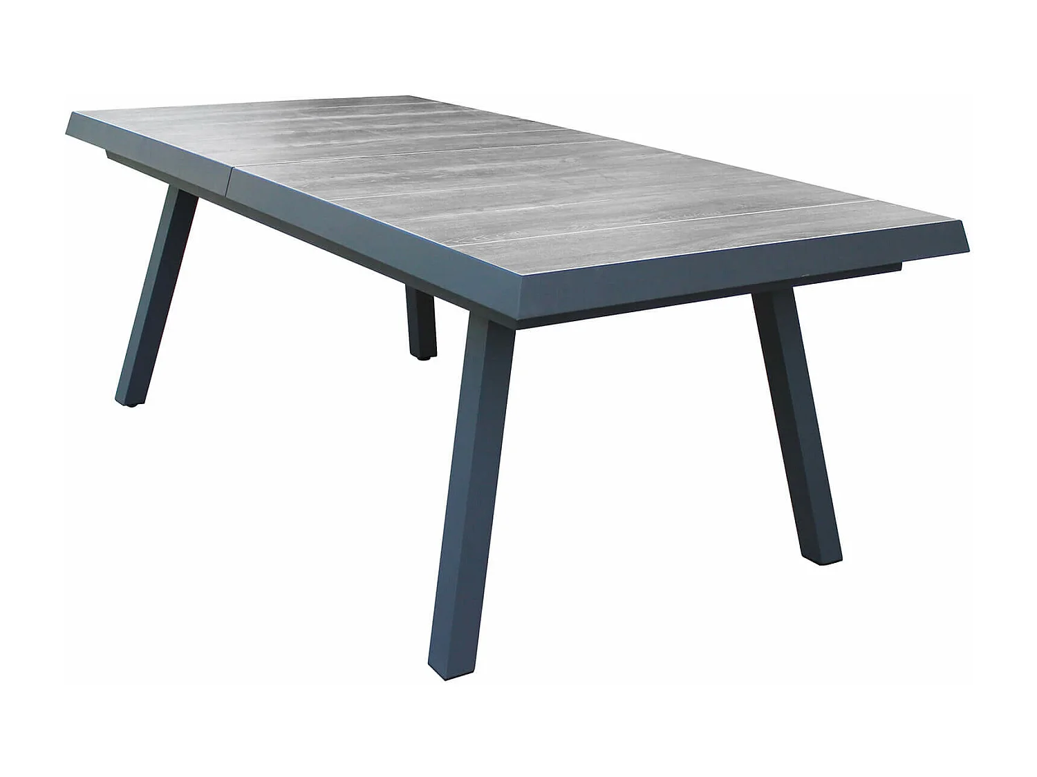 MilaniHome.it - tavolo da giardino allungabile in gres 205/265x105 di design moderno vintage cm 205/265 x 105 x 75 hdi coloreAntracite