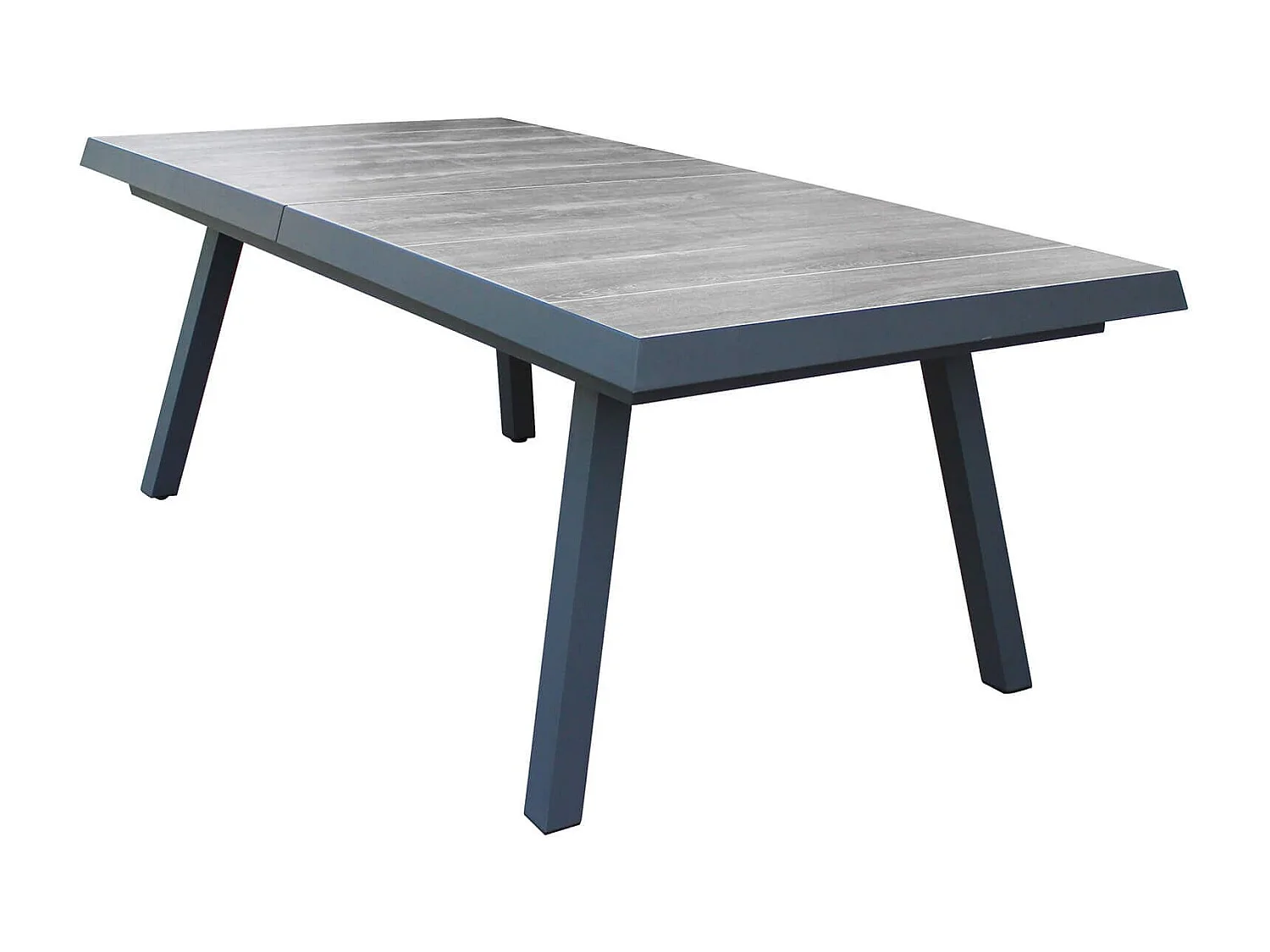 MilaniHome.it - tavolo da giardino allungabile in gres 205/265x105 di design moderno vintage cm 205/265 x 105 x 75 hdi coloreAntracite