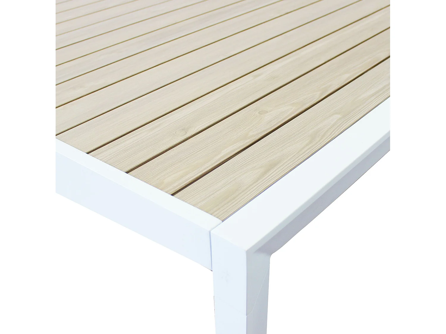 MilaniHome.it - tavolo in alluminio allungabile 190/250x100 cm di design per esterno giardino cm 190/250 x 100 x 75di coloreBianco