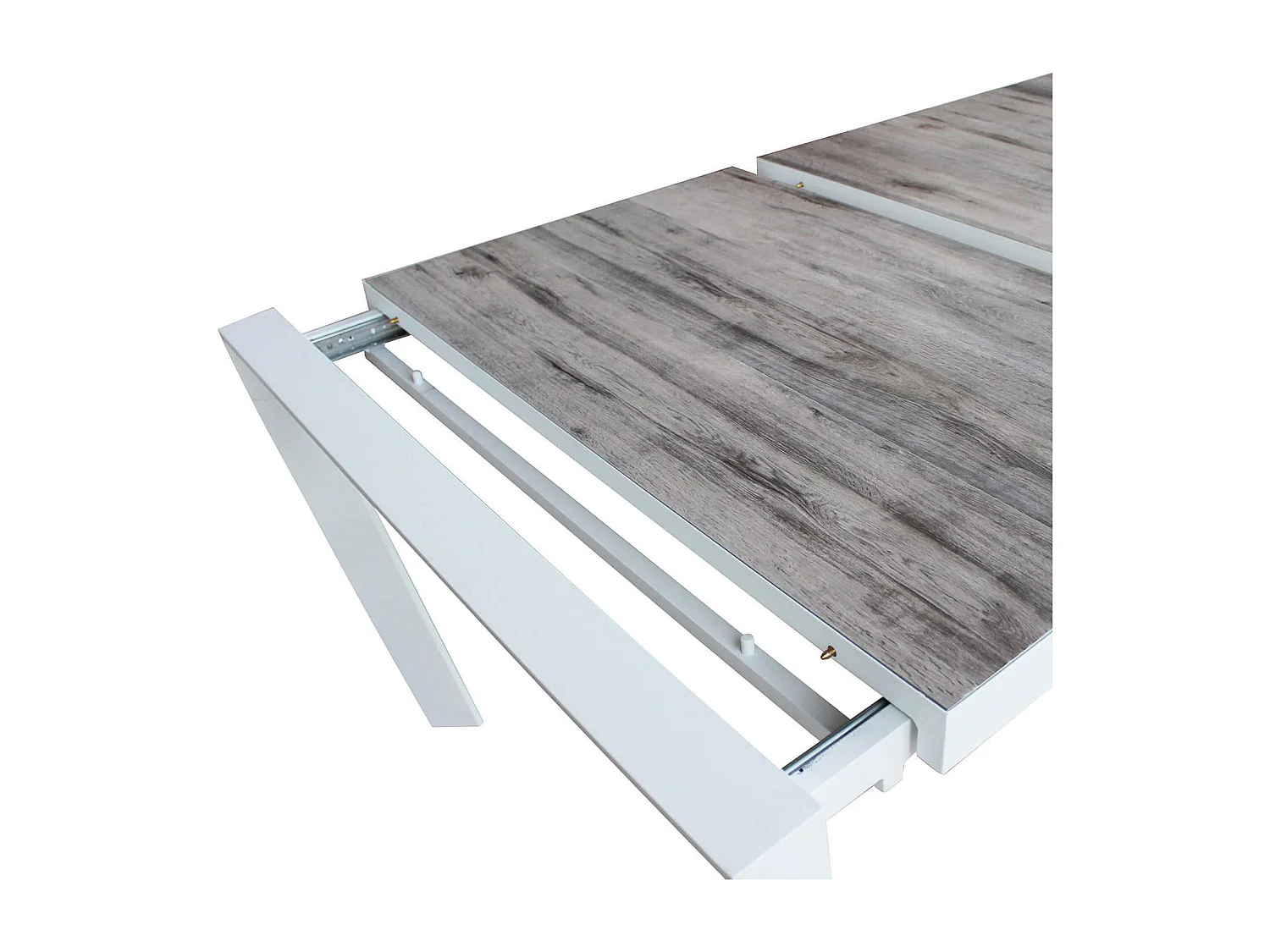 MilaniHome.it - tavolo da giardino allungabile in gres 205/265x105 di design moderno vintage cm 175/235 x 100 x 75 hdi coloreBianco