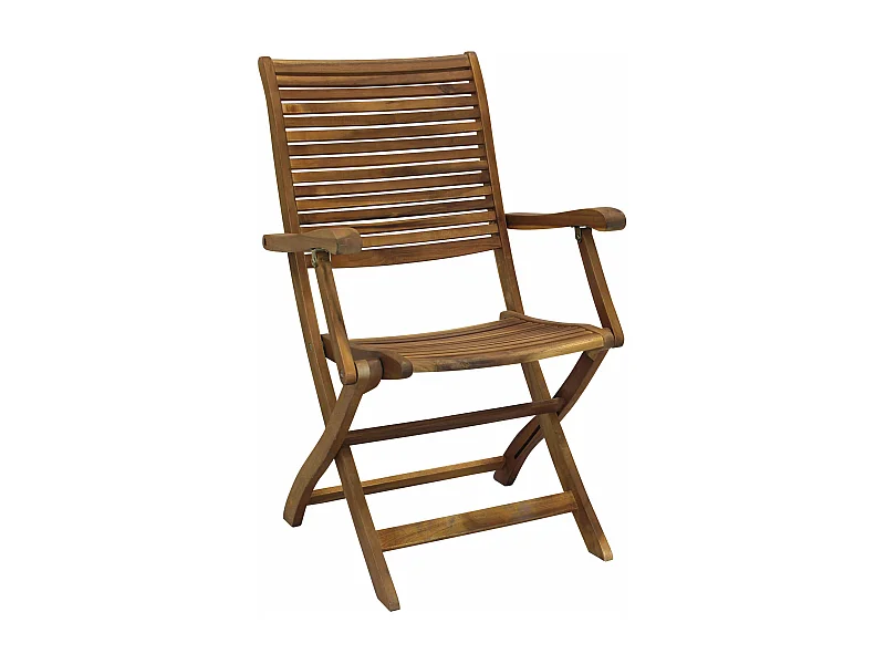 MilaniHome.it - Poltrona In Legno Di Acacia Per Esterno Giardino Portico Ristorante Bar Hotel Albergo Agriturismodi coloreMarrone