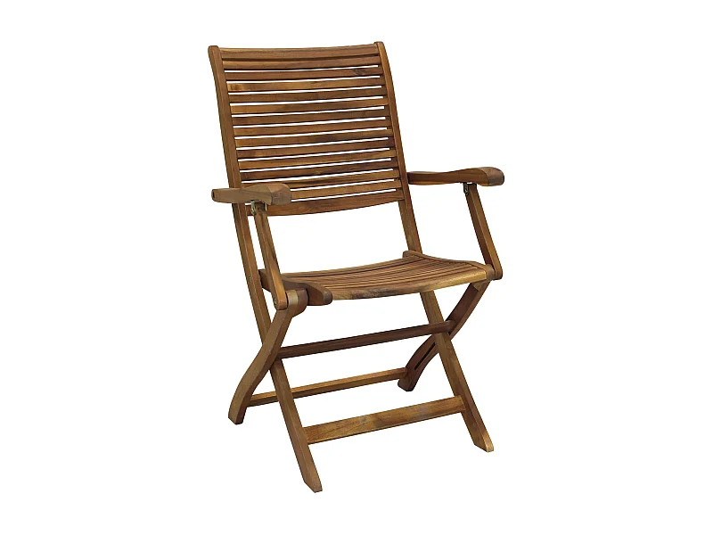 MilaniHome.it - Poltrona In Legno Di Acacia Per Esterno Giardino Portico Ristorante Bar Hotel Albergo Agriturismodi coloreMarrone