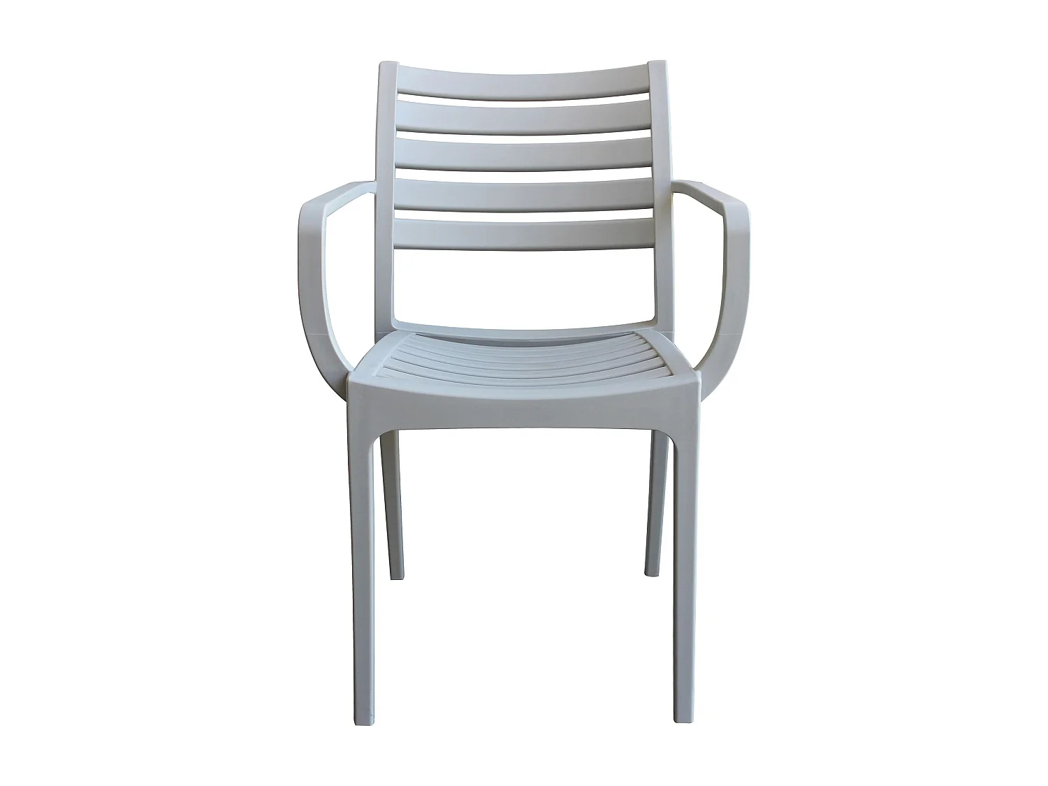 MilaniHome.it - Poltrona in plastica per esterno giardino interno sala da pranzo colorata polipropilenedi coloreGrigio