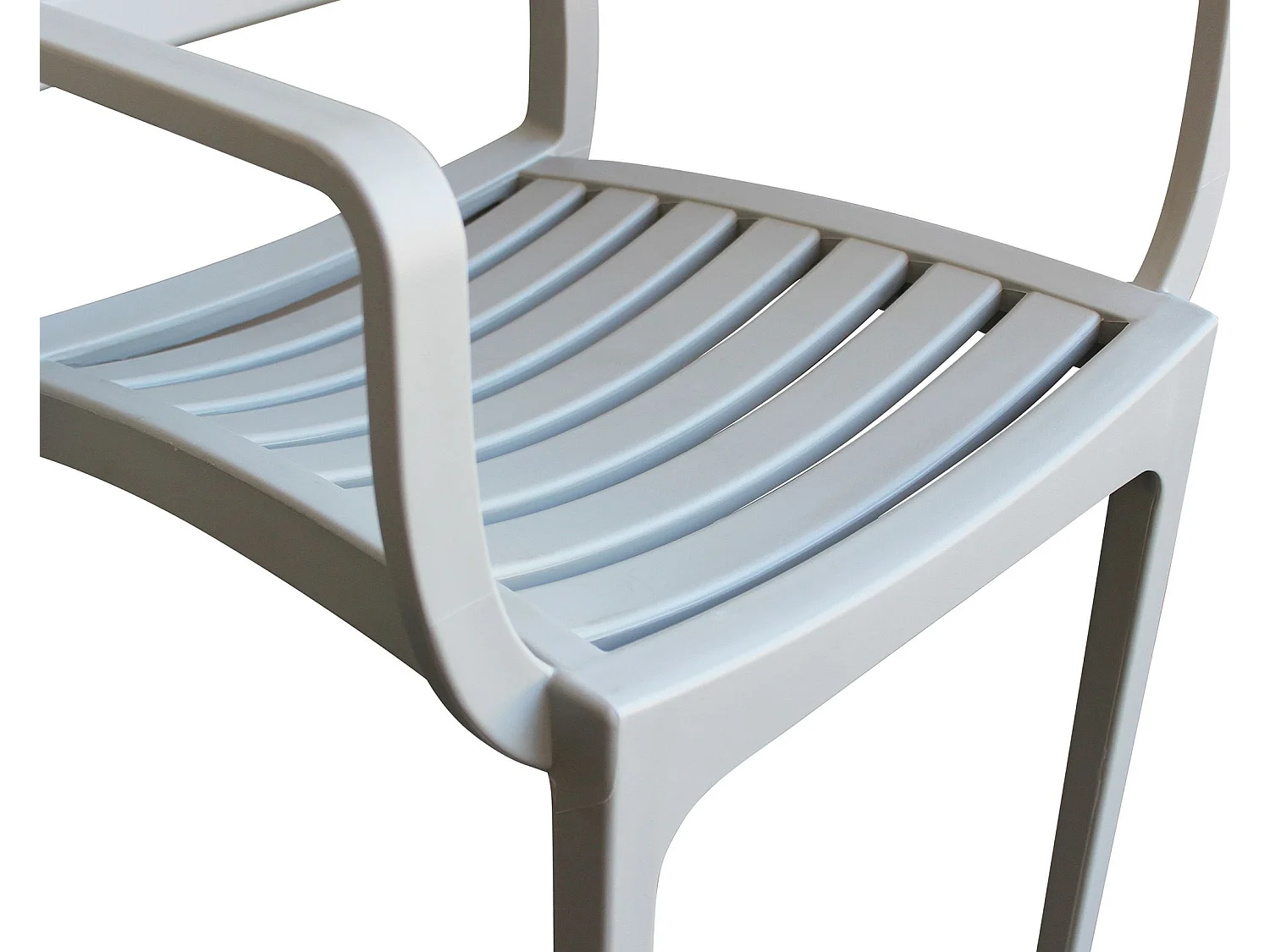 MilaniHome.it - Poltrona in plastica per esterno giardino interno sala da pranzo colorata polipropilenedi coloreGrigio