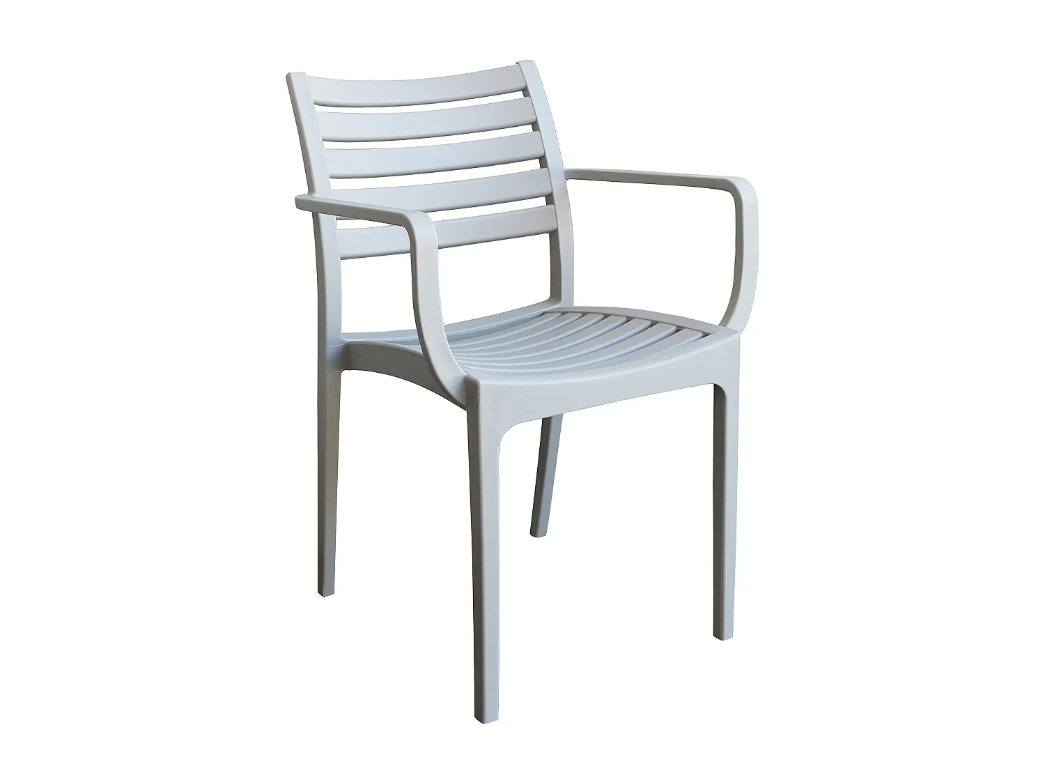 MilaniHome.it - Poltrona in plastica per esterno giardino interno sala da pranzo colorata polipropilenedi coloreGrigio