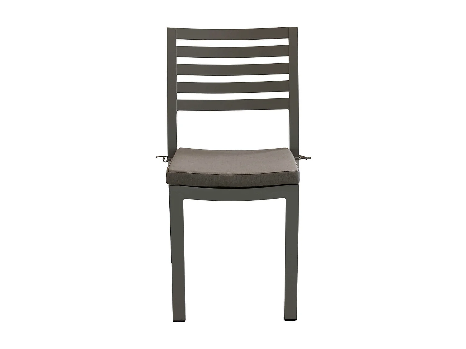 MilaniHome.it - Sedia Impilabile In Alluminio Taupe Con Cuscino Da Esterno Giardino, Per Ristorante Agriturismo Albergo Hoteldi coloreTaupe