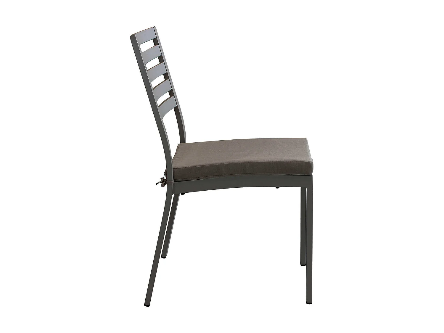 MilaniHome.it - Sedia Impilabile In Alluminio Taupe Con Cuscino Da Esterno Giardino, Per Ristorante Agriturismo Albergo Hoteldi coloreTaupe