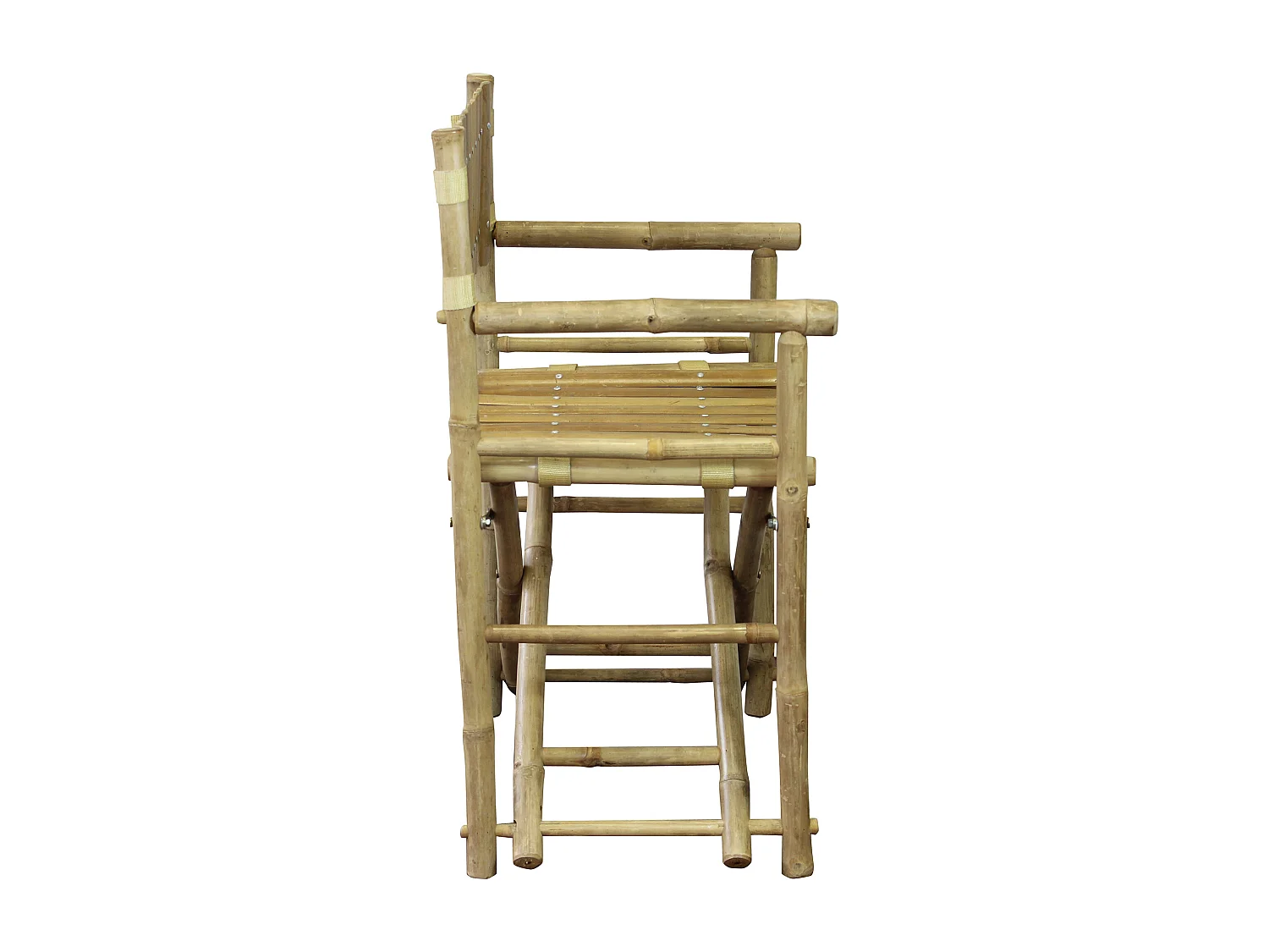 MilaniHome.it - poltrona regista in bamboo di design per esterno giardino cm 60 l x 44 p x 88 hdi coloreMarrone