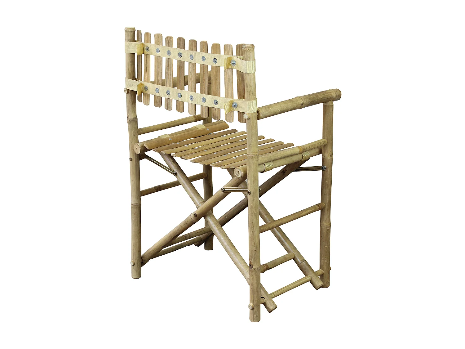 MilaniHome.it - poltrona regista in bamboo di design per esterno giardino cm 60 l x 44 p x 88 hdi coloreMarrone