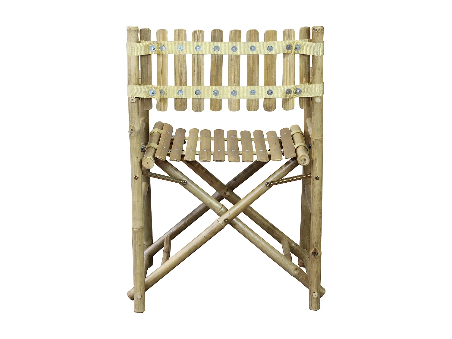 MilaniHome.it - poltrona regista in bamboo di design per esterno giardino cm 60 l x 44 p x 88 hdi coloreMarrone