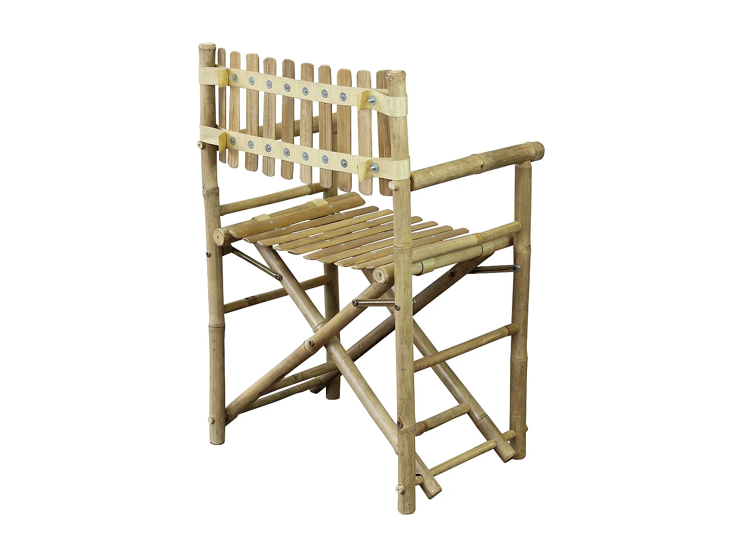 MilaniHome.it - poltrona regista in bamboo di design per esterno giardino cm 60 l x 44 p x 88 hdi coloreMarrone