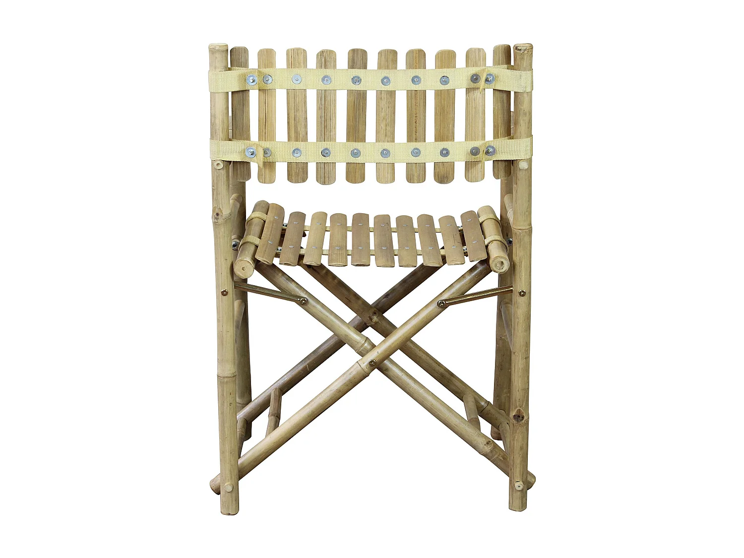 MilaniHome.it - poltrona regista in bamboo di design per esterno giardino cm 60 l x 44 p x 88 hdi coloreMarrone