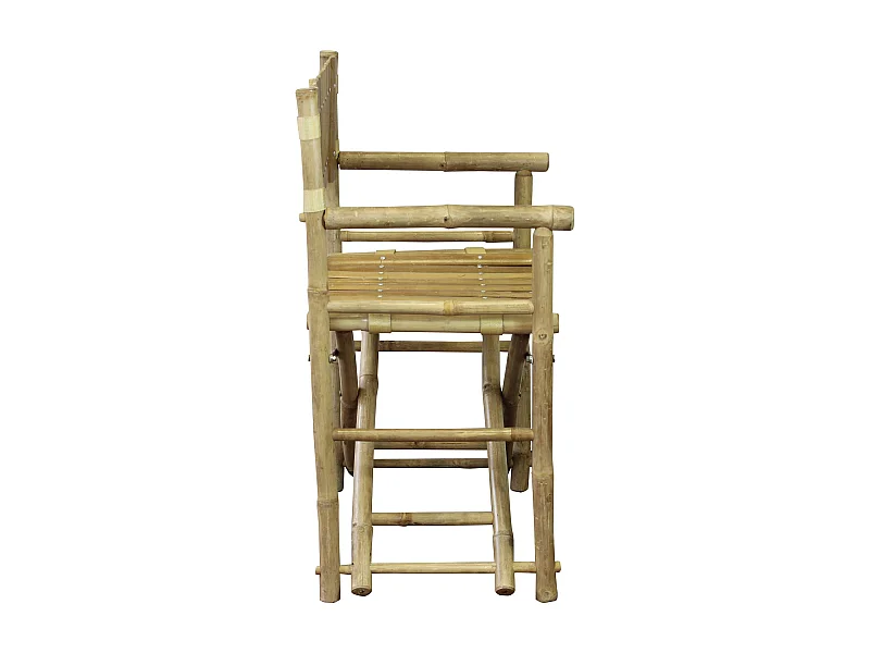 MilaniHome.it - poltrona regista in bamboo di design per esterno giardino cm 60 l x 44 p x 88 hdi coloreMarrone